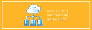 What is hosting and how do the options differ?