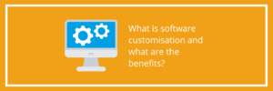 What is software customisation and what are the benefits
