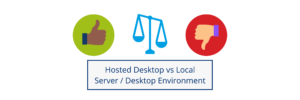 vDeskOnline Hosted Desktop vs Local Server Desktop Environment