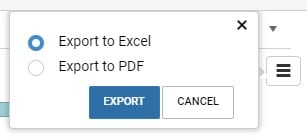 Hamburger Export Options