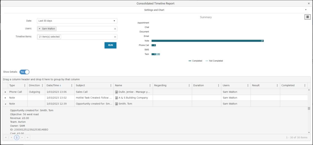 Maximizer On-Premise 2023 R1 Consolidated Timeline Report