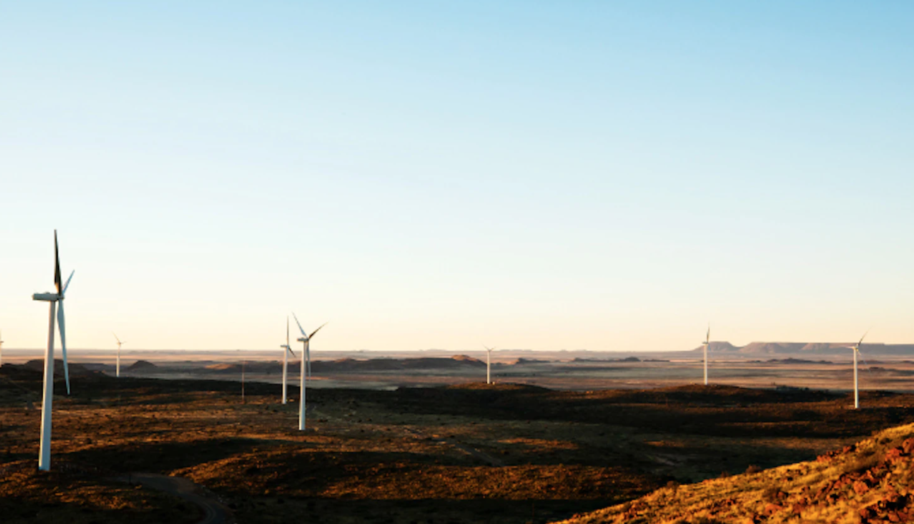 Wind power project in South Africa