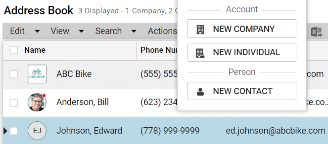 Maximizer CRM Creating Address Book Entries