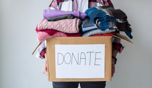 Help others by donating something that you don't need