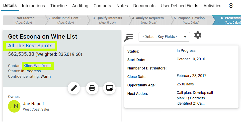 2023R2 Opportunity Details Tab